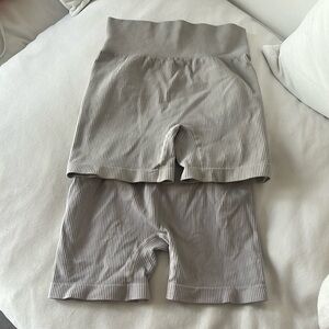 2 medium white workout shorts